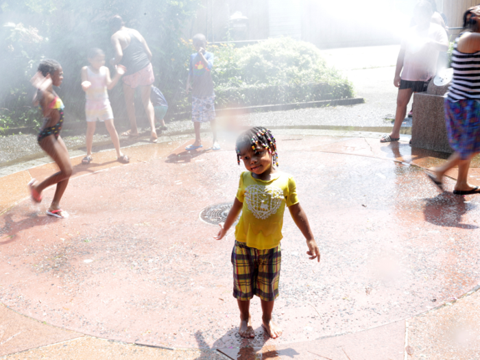 In Brooklyn, children take the cooling off process a little more seriously.