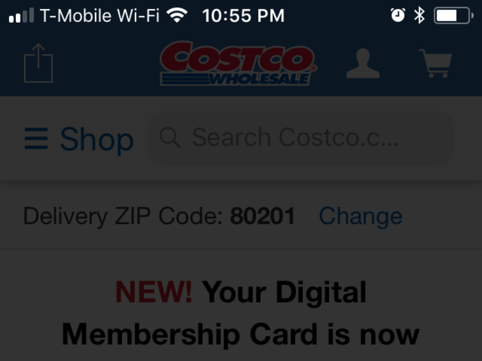 Next, I tested to see how Costco