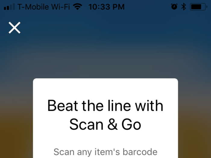 First, I opened the Sam’s Club app, which greeted me with information on how to scan items directly on my phone and pay for them in order to skip the line.