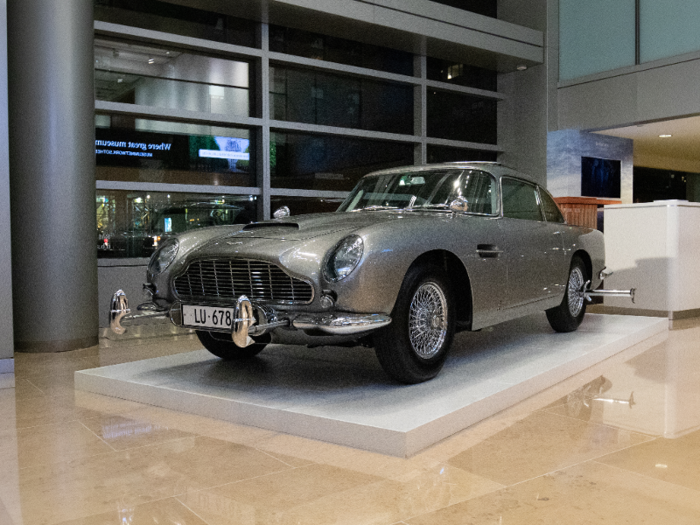 The historical vehicle was on display in the lobby of Sotheby’s York Avenue global headquarters in New York for July.