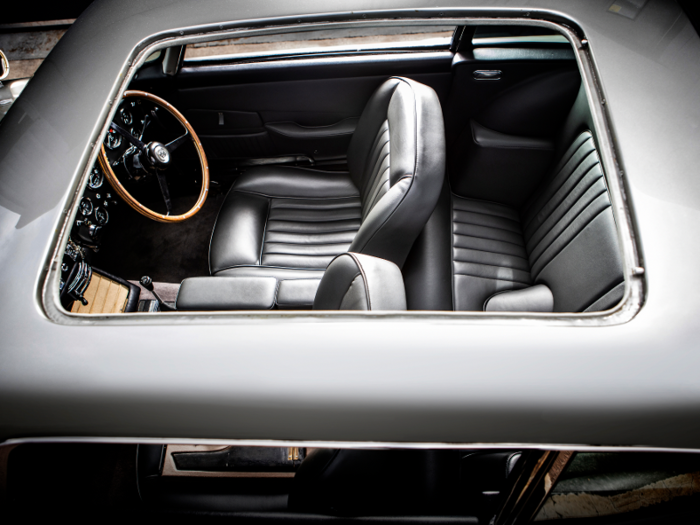 The car was restored, refinished, and refurbished by Aston Martin-approved Roos Engineering.