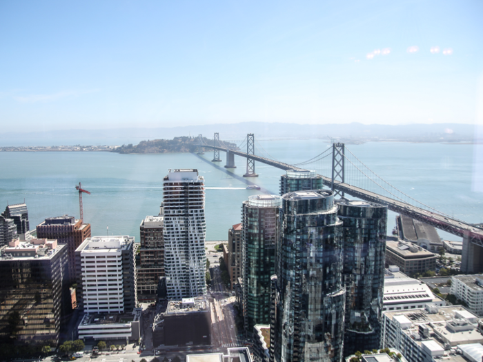 ... and extraordinary views of both the bay and of downtown.