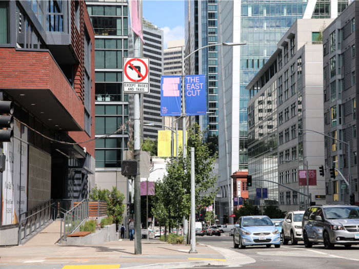 The neighborhood known as the East Cut is actually a blend of existing parts of San Francisco — portions of Rincon Hill, South of Market, and South Beach are all within the new neighborhood