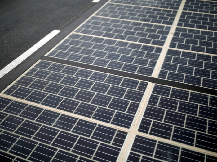 Colas, the company that built the road, said in 2016 that the solar panels were covered with resin containing sheets of silicon to make them capable of withstanding all traffic. But since the opening, panels have come loose or broken into little pieces.