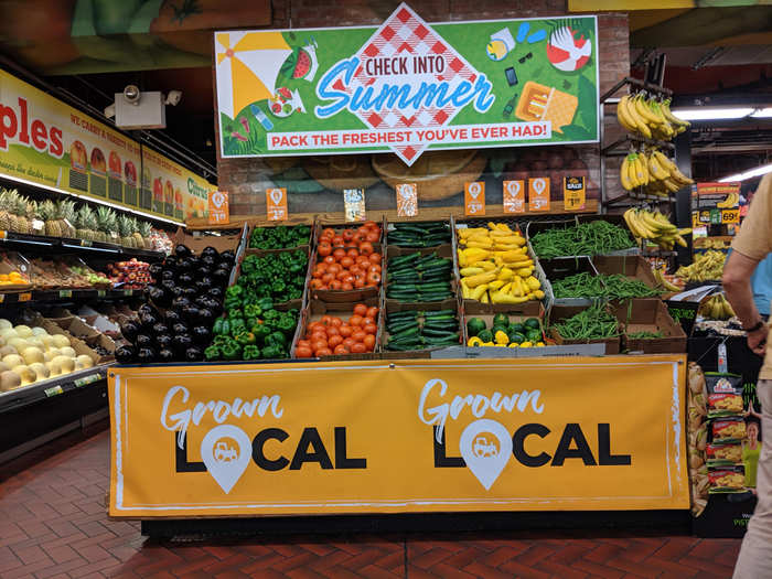 More than just fresh and seasonal stuff, Fairway carries a variety of produce from the region ...