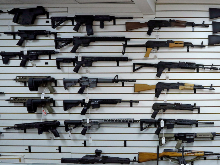 People can easily buy dangerous weapons, like guns