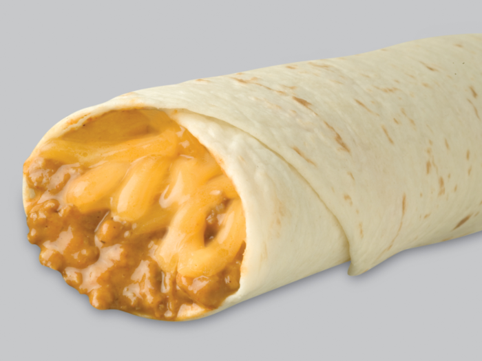 1990 — CHILI CHEESE BURRITO, TACO BELL: This cheesy classic still exists today. After a brief absence in the 
