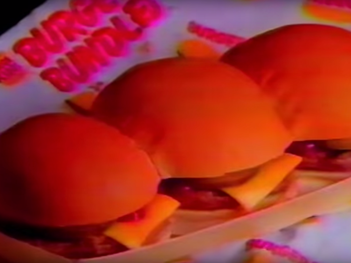1987 — BK BUNDLES, BURGER KING: These existed for a brief but brilliant moment in 1987 and were essentially the opposite of a Whopper. They were tiny burgers one could eat in a single bite.