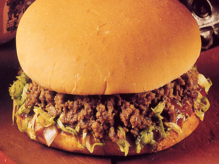 1975 — BELL BEEFER, TACO BELL: If you ever wanted a Taco Bell taco on a hamburger bun, you