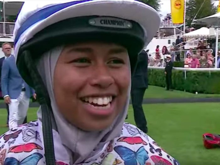 Khadijah Mellah is an 18-year-old jockey who is breaking barriers in sport.