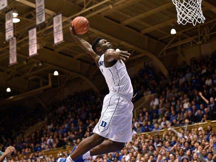 Basketball player Zion Williamson, 19, is destined to be an NBA superstar.