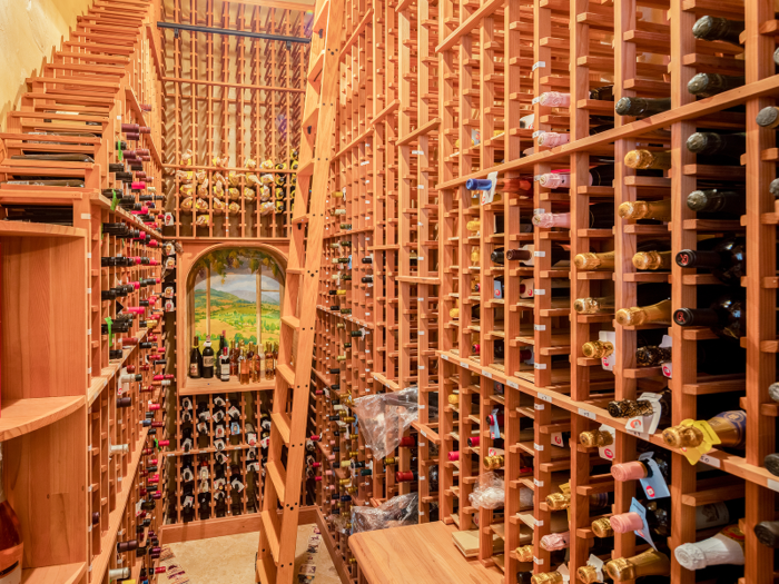 Oenophiles will also love the sizable wine cellar — it has room to store over 1,000 bottles.