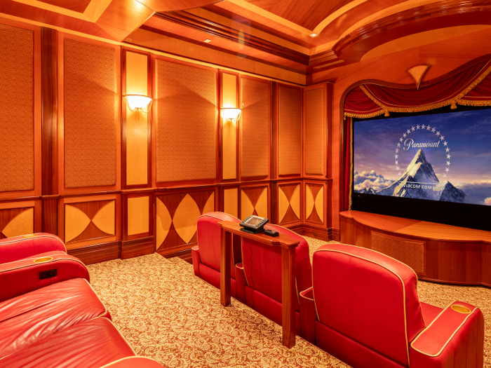 On a more leisurely note, the property also has its own movie theater.