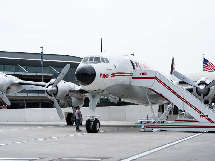 Another major attraction: the Connie cocktail bar, build aboard a restored 1958 Lockheed Constellation airplane.