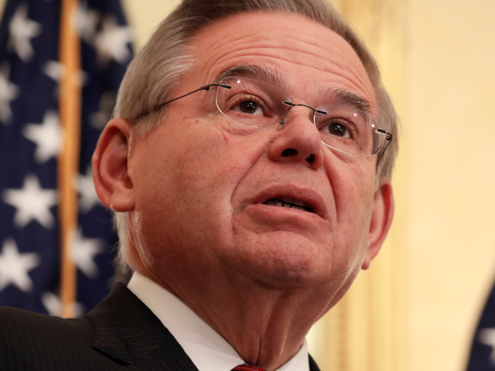 Democratic Sen. Robert Menendez was first elected to Congress as a House member in 1992. He opposed Clinton