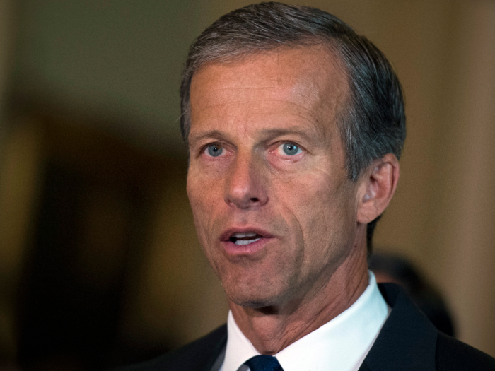 Republican Sen. John Thune has been in Congress since 1997, when he was first elected as a House member. He backed impeaching Clinton, blasting his behavior as "a betrayal of trust." He has not said anything about Trump