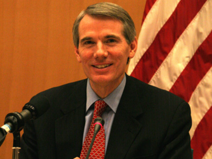 Republican Sen. Rob Portman was first elected to Congress in the House back in 1993. He voted to impeach Clinton, and he has not commented on Trump