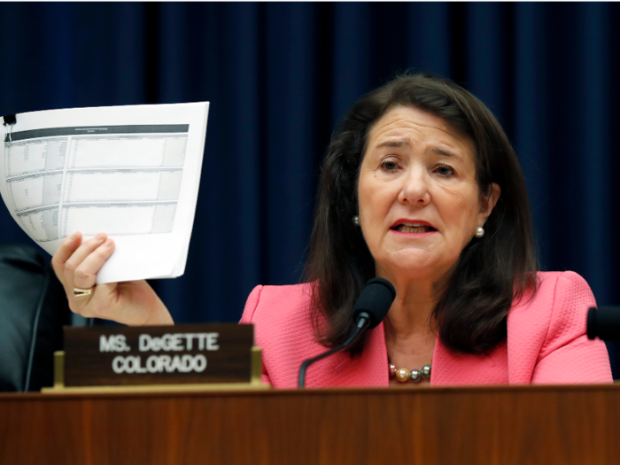 Democratic Rep. Diana DeGette first became a congresswoman in 1997. She opposed the Republican bill to start an impeachment inquiry against Clinton. But she