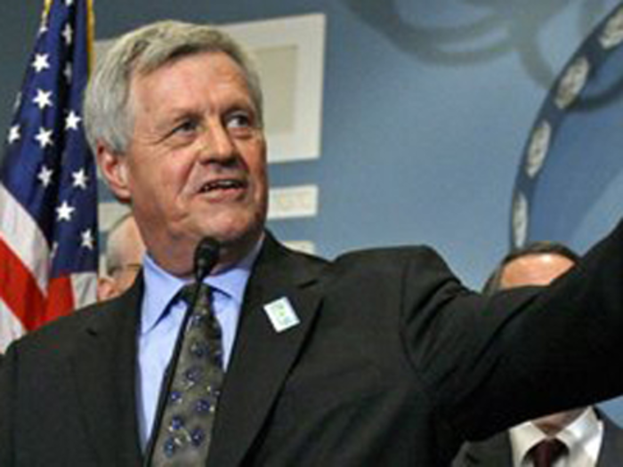Democratic Rep. Collin Peterson first joined Congress in 1991. He opposed Clinton