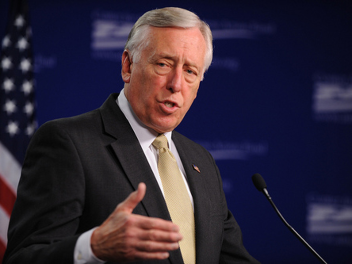 Democratic Rep. Steny Hoyer has been in Congress since 1981. He opposed Clinton