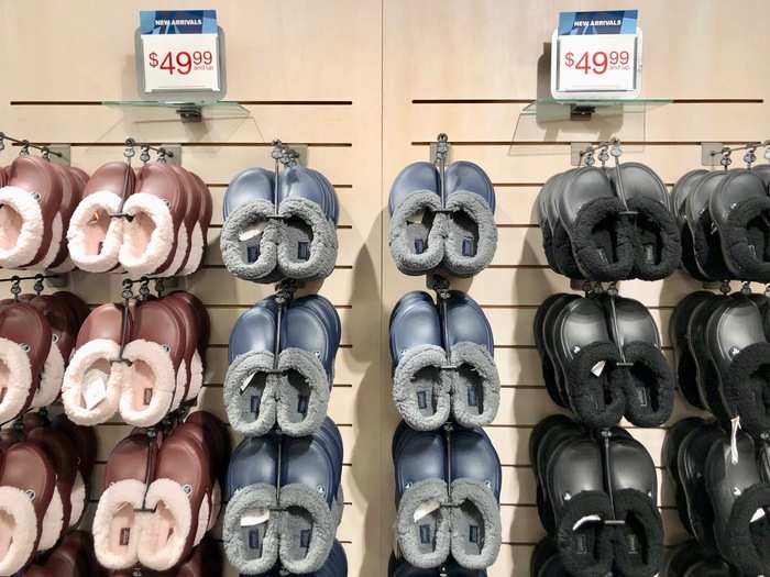Overall, the first floor was filled with basically every style of Crocs that could possibly exist. We found everything from winter Crocs lined with warm insulation ...