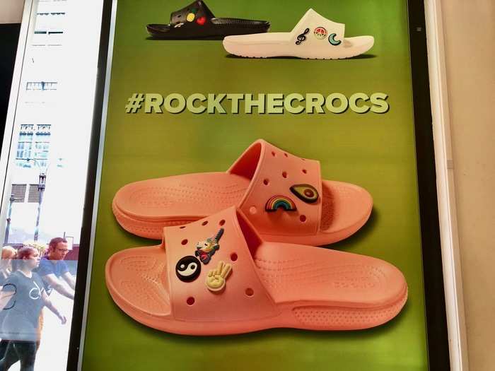 I always thought that "Rocking Crocs" was a sarcastic phrase, but this store seemed to own it. This marketing technique worked surprisingly well.