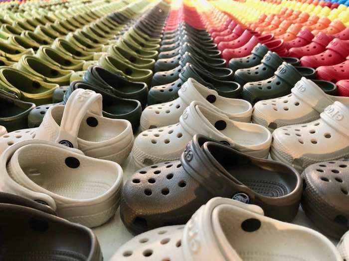 This extraordinary design element was an immediate draw and super interesting — well-played, Crocs.