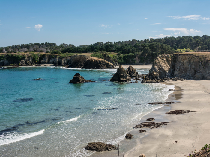 9. Fort Bragg, California, located in the northern part of the state on the Mendocino Coast, sits between the Pacific Ocean and Jackson State Forest.