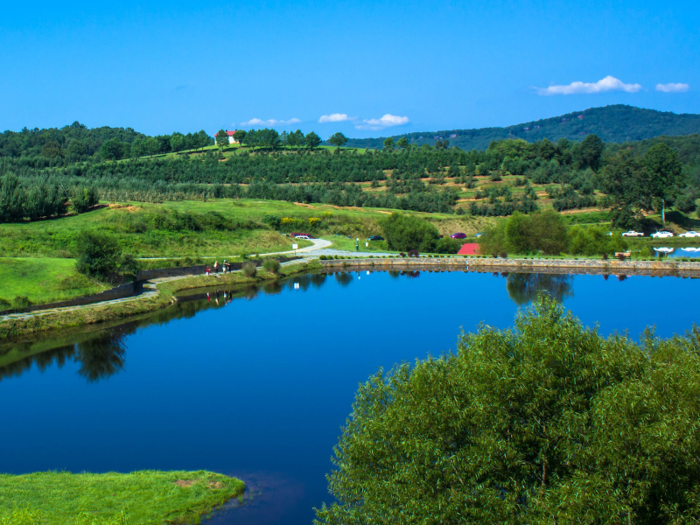 11. Blue Ridge, Georgia, in the mountains of the northern part of the state, boasts the Toccoa River — perfect for tubing and kayaking.