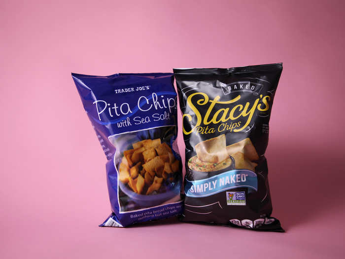 6. PITA CHIPS — We easily found both versions of the classic pita chips in both Trader Joe