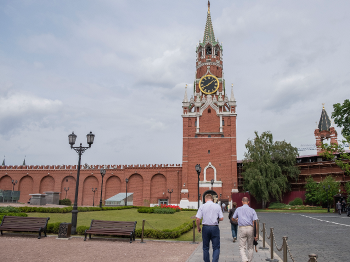 I exited the Kremlin through the Spasskaya Tower on the eastern wall, which leads out to Red Square.