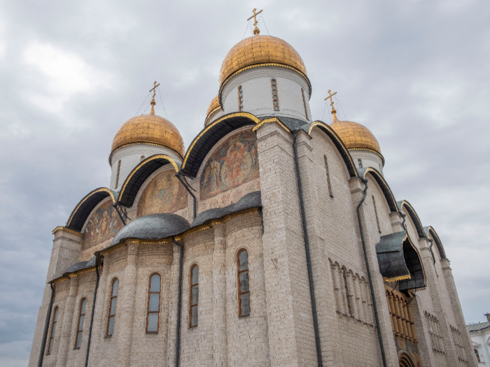 The Assumption Cathedral is known as the religious center of Moscow.