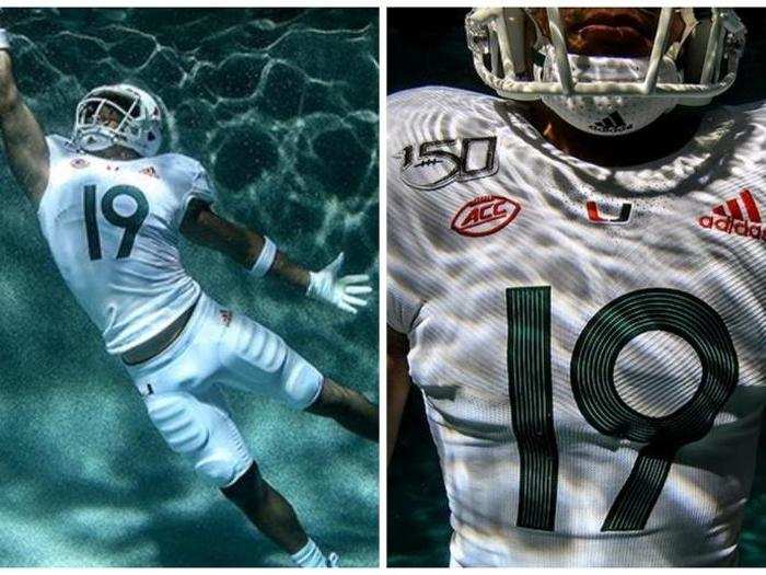 Miami — The Hurricanes have a new alternate made out of upcycled materials.