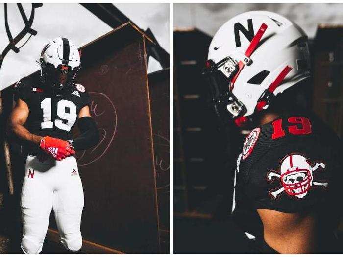 Nebraska — The Cornhuskers have a new black alternate that is a shoutout to the "Blackshirts" nickname given to their defense.