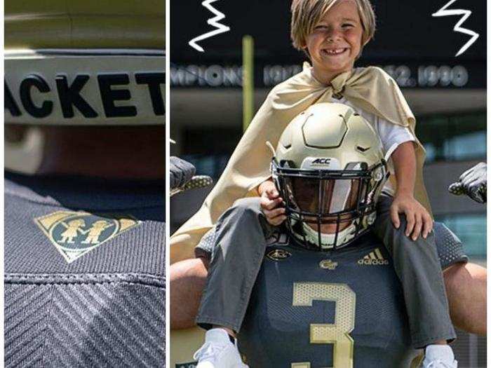 Georgia Tech — The Yellowjackets have maybe the coolest new uniform of the season. The "Cape Day" alternate is onyx grey and will honor children at Children’s Healthcare of Atlanta.