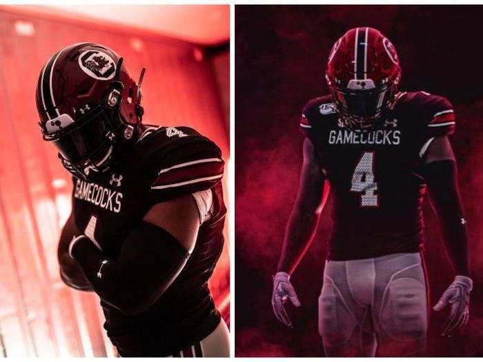 South Carolina — The Gamecocks also have a throwback from Under Armour. This one is inspired by the 1980s and is called "Back in Black."