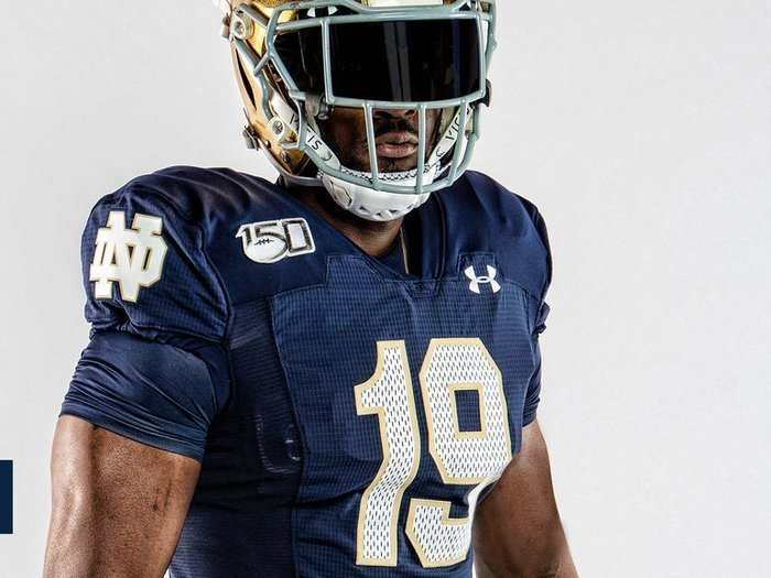 Notre Dame — The Irish will have a throwback celebrating the 1988 national championship team. The numbers come with faux mesh.