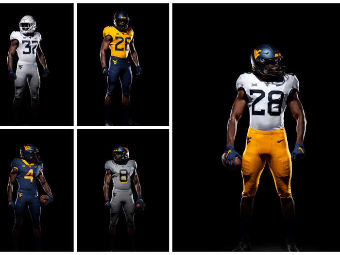 West Virginia — The Mountaineers are another team that introduced a more traditional look for the 150th season of college football, with the exception of the grey uni.