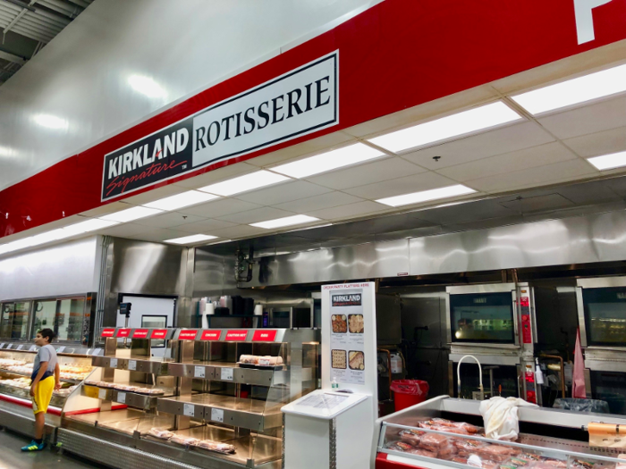 There was even a Kirkland Signature-brand Rotisserie in the store. Sam