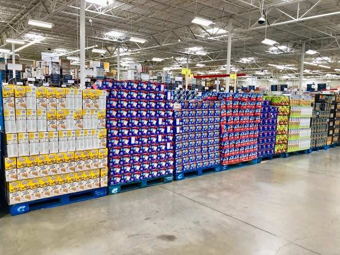 But for the most part, everything in the warehouse was arranged like this — in bulk-sized compact squares that looked like they had just been loaded off a cargo ship.