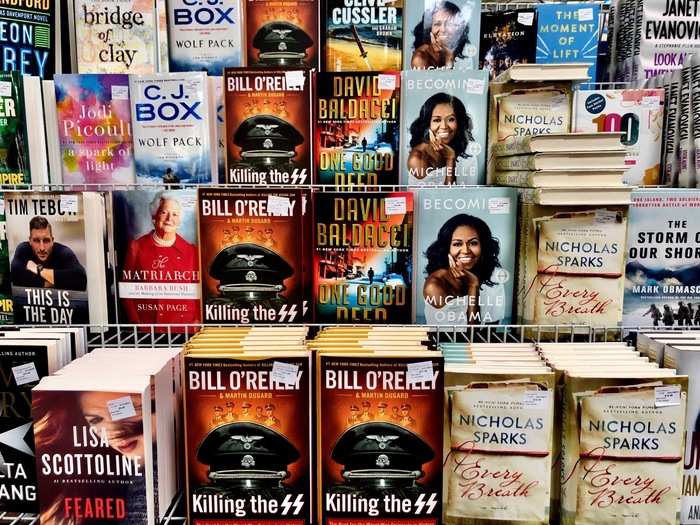 There was also a great selection of books. Some, like Michelle Obama