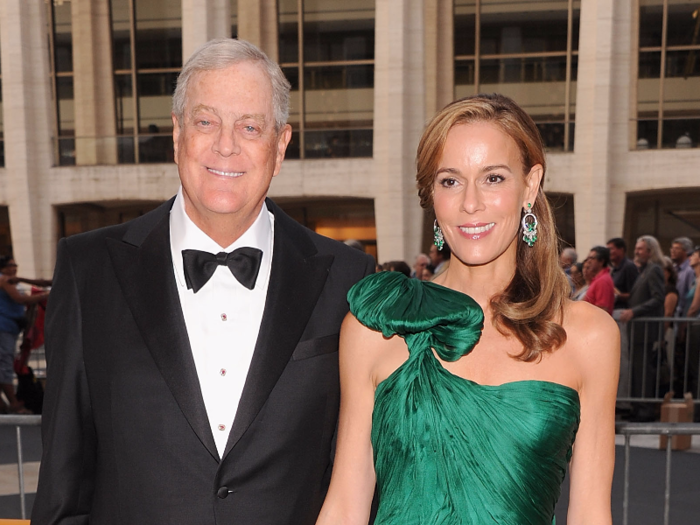 Koch was worth an estimated $58.7 billion when he died, per Bloomberg