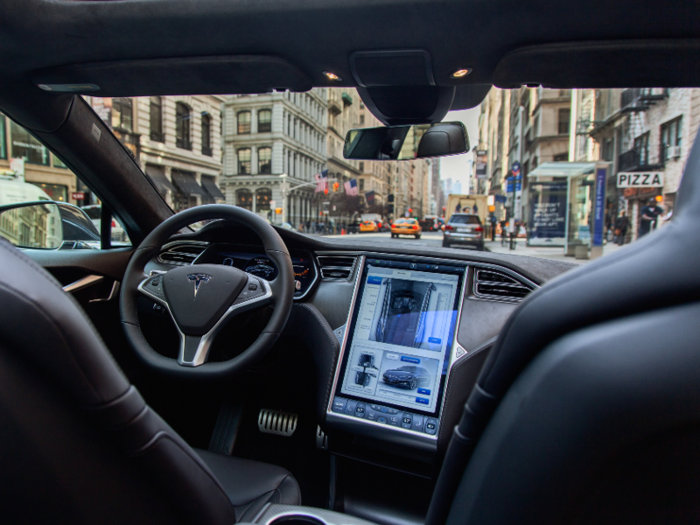 The Model 3 is even more reliant on its touchscreen than the Model S, which has a digital instrument panel.