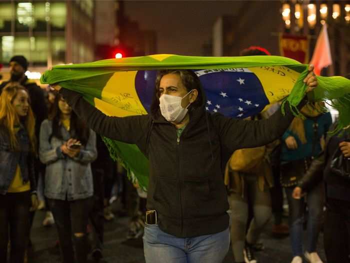 This woman held up Brazil