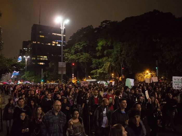 The avenue was full by nightfall.