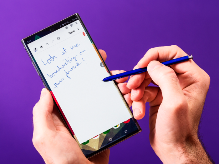 The ability to take handwritten notes on the fly with the S Pen is easier than tapping away on a screen. Plus, you can convert your handwritten notes into digital text, and you can search for notes based on keywords, which is tremendously useful.