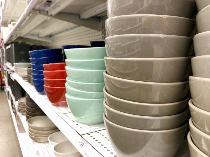 More than just aesthetically appealing, these dining bowls cost just $1.99 each.