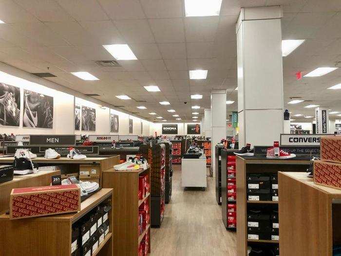 The shoe section was filled with different sneakers and sandals for men and women. Again, nothing really jumped out to us here.