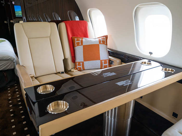 You can even have a conference table on board.