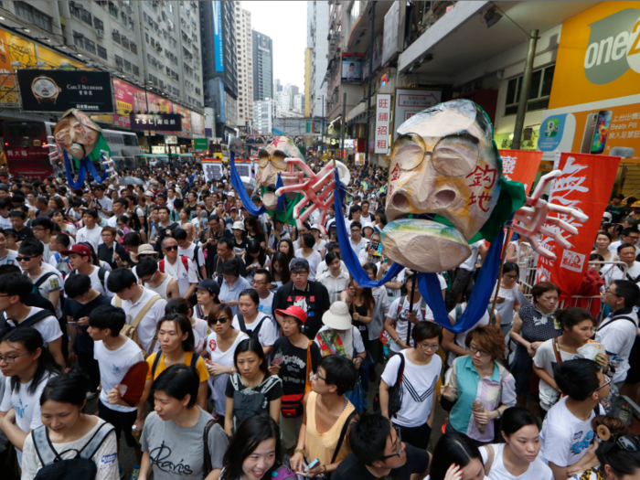 The protests then grew into a fight over democracy in the semi-autonomous region, addressing free elections and independent investigations into alleged police brutality.